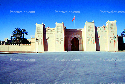Kasbah, landmark, building, Castle, Morocco, arch, near Erfud