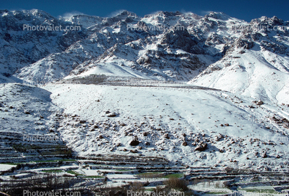 High Atlas Mountains, snow, ice, cold, Maghreb