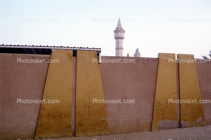 Wall, Minaret, Great Mosque of Touba