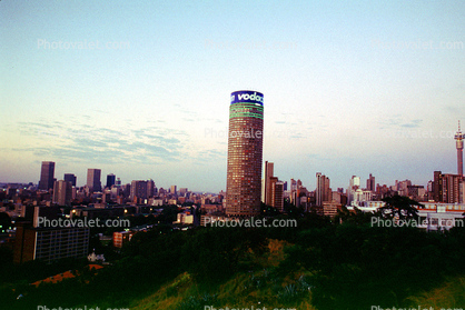 Downtown Skyline, Cityscape, Vodacom, Ponte City Apartments, Skyscraper, Building, Hillbrow, Johannesburg