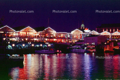 Victoria Wharf, Cape Town, Nighttime, Water, Waterfront, Buildings, Shops, Building