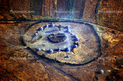 Round, Circular, Circle, African Village