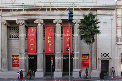Jimmy Kimmel Live Theater, Hollywood Masonic Temple, building, columns, Entertainment Center
