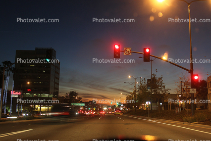 Rodeo Drive, Beverly Hills, night, nighttime, dusk