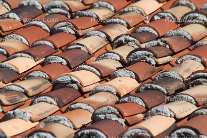 Spanish Roof Tiles, mortar, cement
