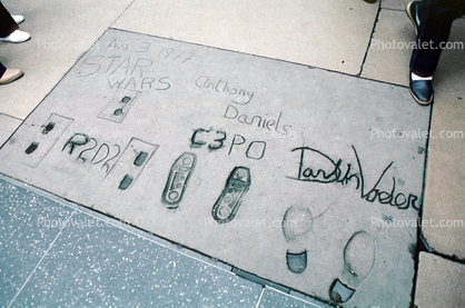 C3PO, Darth Vader, R2D2, Hollywood Walk of Fame