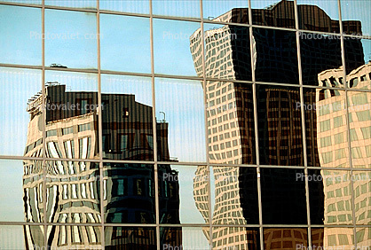 glass reflection, building, Cityscape, skyline, skyscraper, Outdoors, Outside, Exterior, high-rise