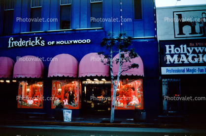 Fredericks of Hollywood, store, shop, storefront, awning