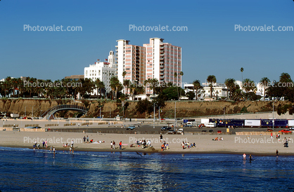 Apartment, Cliffs, Bluffs, Beach, Sand, PCH, Santa Monica Beach, buildings