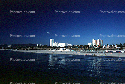 beach, sand, Pacific Ocean, Santa Monica Bay