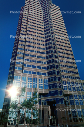 Fox Plaza, skyscraper, commercial offices building, highrise