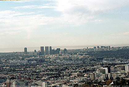 Los Angeles skyline looking west