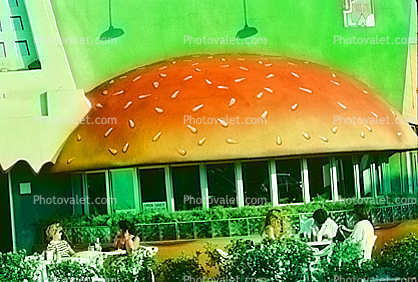 Melrose Avenue, hamburger, dome, restaurant