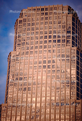 skyscraper, glass reflection, reflection, abstract