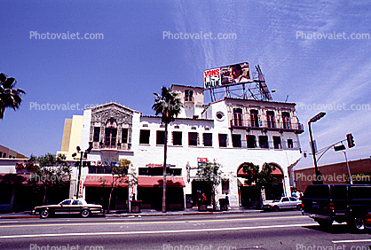 Von's Billboard, building, Hollywood Boulevard, Spanish Colonial Revival commercial building, floral motifs, scrollwork, Churrigueresque ornamentation