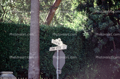 Street Sign, Signage, Doheny, Loma Vista