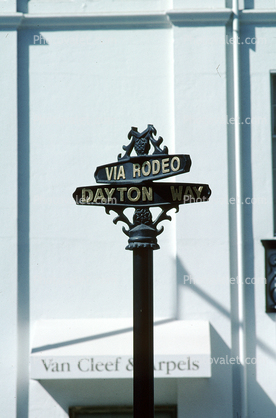 Rodeo Drive Street Sign, Signage