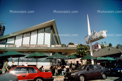 Mels Drive-in, Sunset Blvd, cars, 1950s-style restairamt