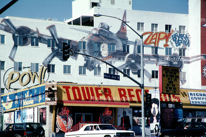 Tower Records, Sunset Blvd, Building, landmark, October 1999