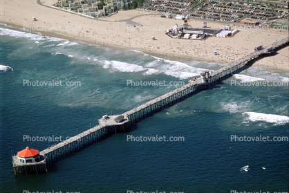 Huntington Beach Pier, Beach, Sand, Pacific Ocean, landmark