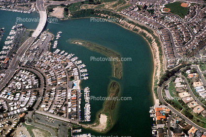 Docks, Boats, harbor, homes, houses, Island, rooftops, PCH, Pacific Coast Highway