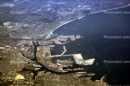 Docks, Piers, harbor, railroad, Breakwater, Jetty, Long Beach