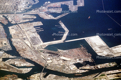 Docks, Piers, harbor, railroad, Long Beach