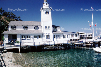 The Tuna Club, building, docks, boats, Avalon, Harbor