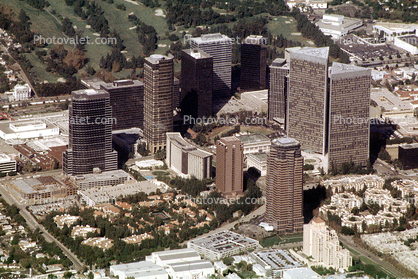 Buildings, skyscraper, twin Century Plaza Towers, Fox Plaza