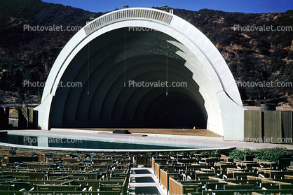 Hollywood Bowl, landmark, stage, 1950s