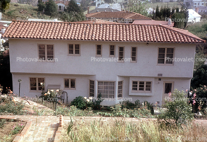 House, Home, Domestic Housing, Single Family Dwelling, Building, domestic, domicile, residency, housing, Los Feliz, Hollywood, 1950s