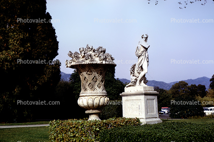 Statue, Statuary, Sculpture, art, artform, Huntington Gardens, March 1961, 1960s