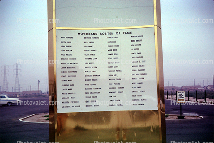 Movieland Wax Museum, marquee, Buena Vista, August 1962, 1960s
