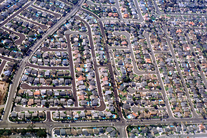 Urban Sprawl Texture, Orange County, Streets, Homes, Residential