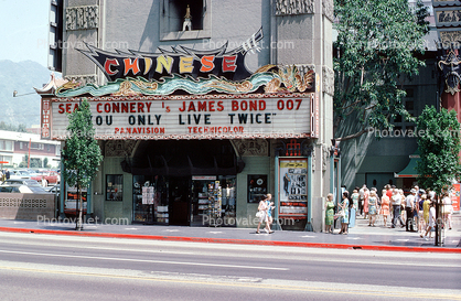James Bond 007, You Only Live Twice, Technicolor, Panavision, TCL Chinese Theatre, Cinema Palace, July 1967, 1960s