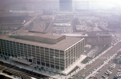 Smog, Buildings, skyscrapers, cityscape, haze, Street, October 1967, 1960s