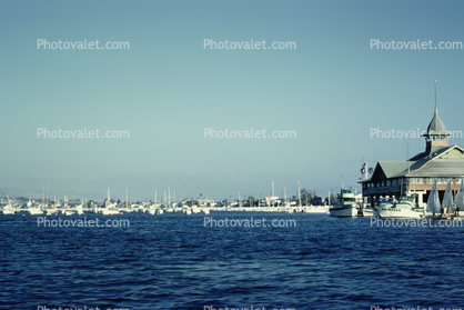 Docks, Boats, Balboa Pavillion, Newport Beach, August 1961, 1960s