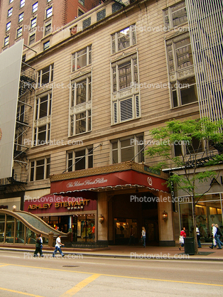 The Palmer House Hilton, Hotel, building, awning, building