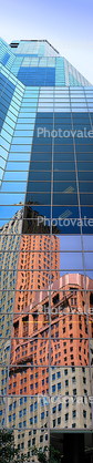 Strong shape of thin verticality, Grid, Glass, tall, high, skyscraper, Panorama, One South Wacker, Office Building, highrise