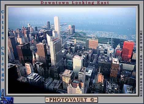View Looking East from Sears Tower, buildings, Cityscape, Skyline