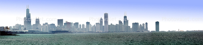 Panorama, skyline, cityscape, buildings, skyscrapers