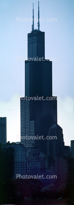 Willis Tower, Panorama, skyline, cityscape, buildings, skyscrapers