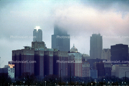 Fog Over Chicago Skyline
