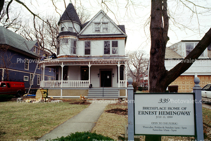 Birthplace Home of Ernest Hemingway, 339 N Oak Park Avenue