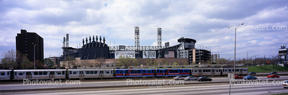 Chicago-El, Elevated, White Sox Stadium, U.S. Cellular Field , Panorama, CTA