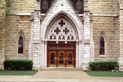 Entrance, Doorway, Stone, Scottish Rite Cathedral