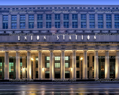 Union Train Station, Train Terminal. Landmark Building