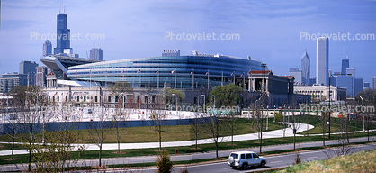 Soldier Field, Willis Tower, Panorama
