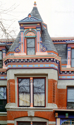 The Gingerbread House, Unique Building, colorful, Mansion