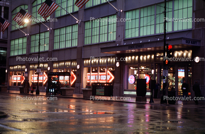 Rain, rainy, street, building